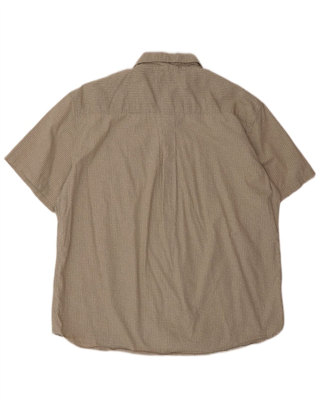 Camisa masculina de manga curta Eddie Bauer XL algodão manchado cinza
