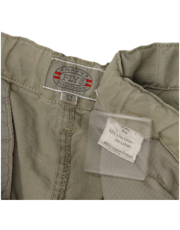 Shorts Chino Masculino Fly 3 IT 52 XL W40 Linho Cáqui
