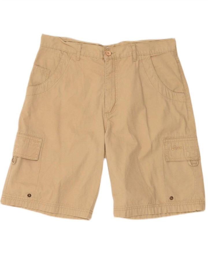 Shorts cargo masculino ASICS médio W32 algodão bege