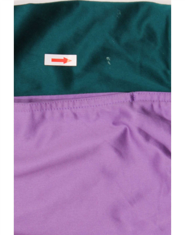 Poliéster verde de Colorblock do revestimento superior do fato de treino dos homens do vintage grande
