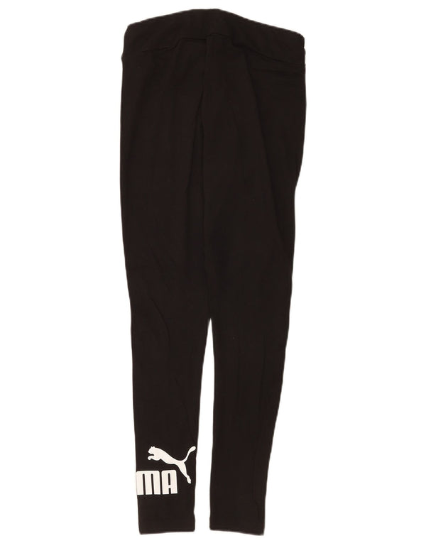 Leggings Puma Feminino UK 8 Pequeno Algodão Preto