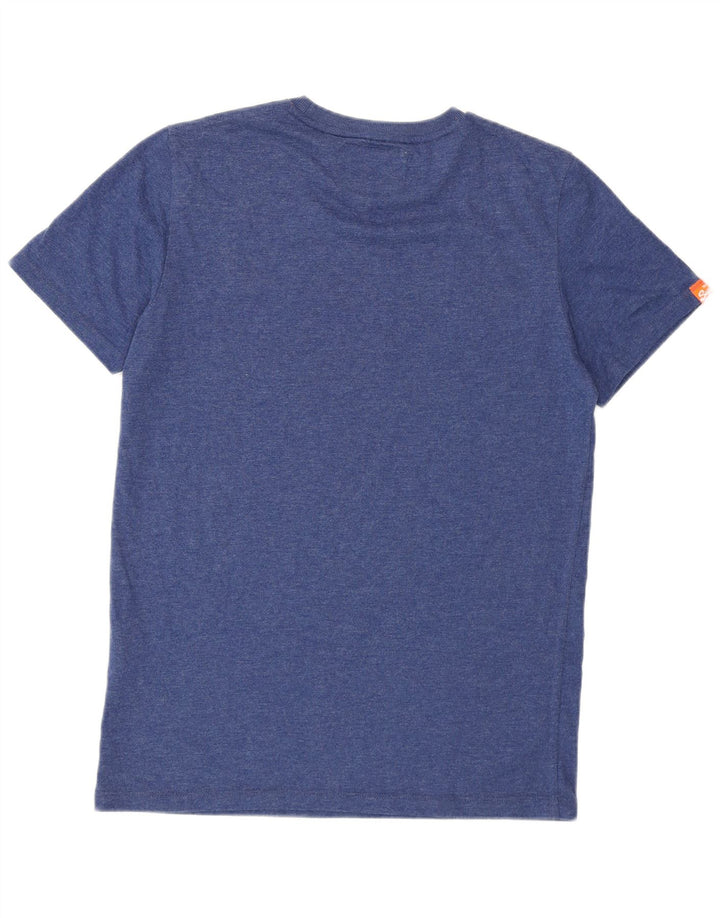 Camiseta masculina Superdry Top médio algodão azul