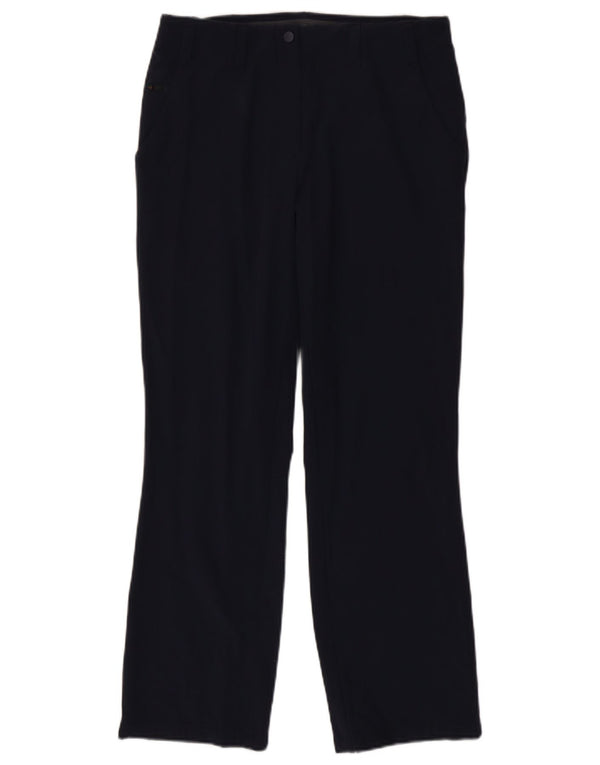 Calça cargo feminina reta Rohan UK 10 pequena W30 L28 azul marinho