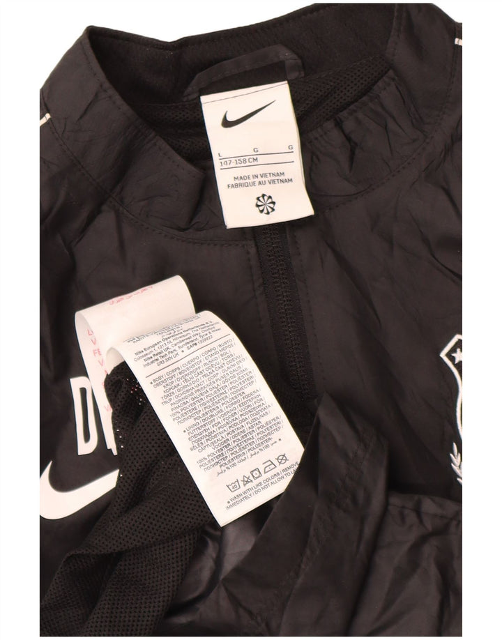 Jaqueta de chuva Nike Boys Graphic 12-13 anos grande poliéster preto