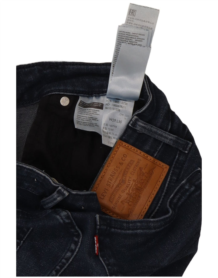 Calça jeans feminina Levi's 711 skinny W29 L30 azul marinho algodão