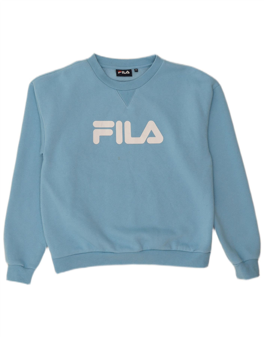 Fila Mens Graphic Moletom Jumper XS Azul Poliéster