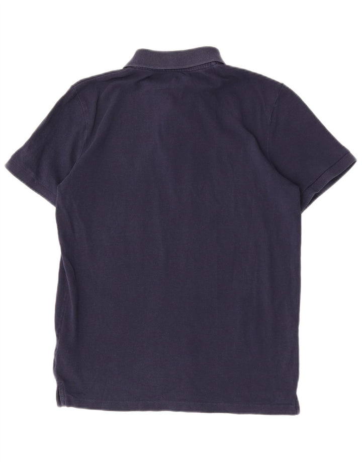 Camisa polo masculina Jack & Jones pequena algodão azul marinho