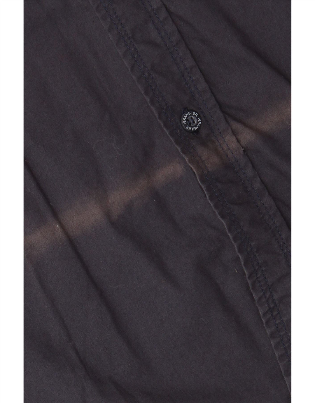 Camisa Wrangler masculina de manga curta 2XL algodão azul marinho