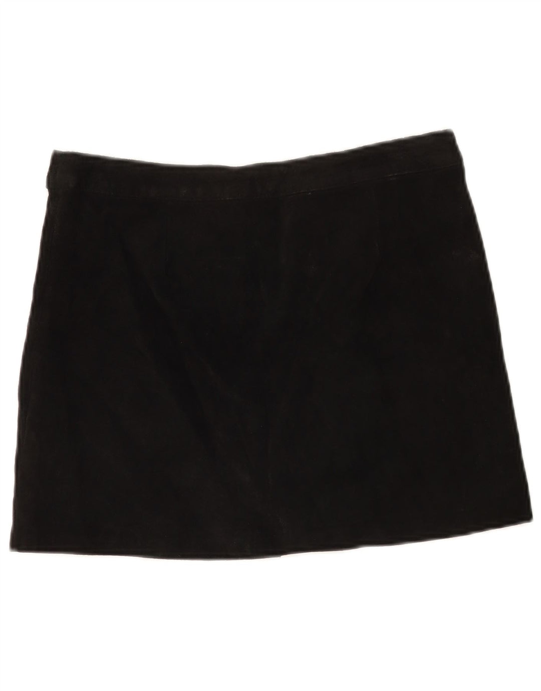 Mini saia feminina de camurça Pimkie IT 44 médio W30 couro preto