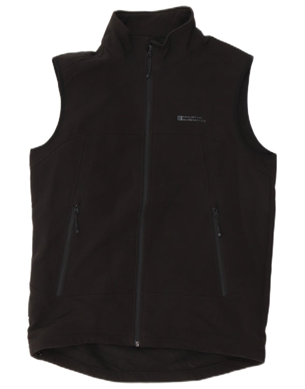 Colete masculino Mountain Warehouse UK 38 poliéster preto médio
