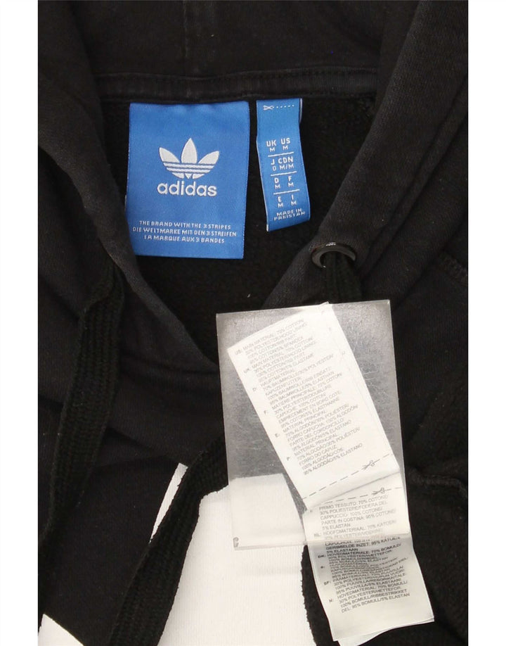 Adidas masculino gráfico moletom com capuz médio algodão preto