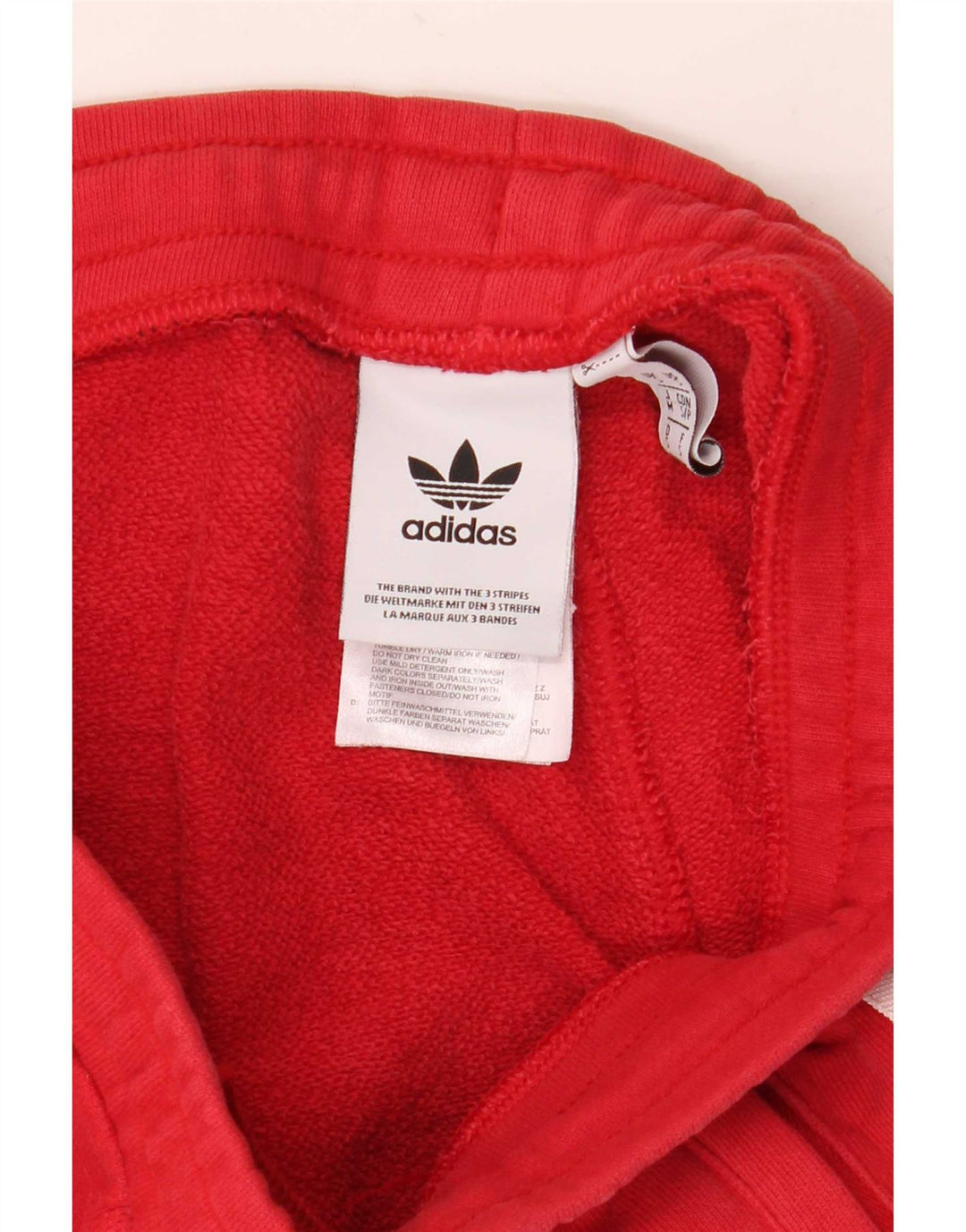 Adidas Mens Sport Shorts Pequeno Algodão Vermelho