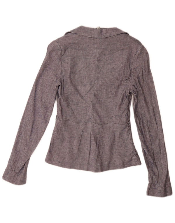 Jaqueta Blazer Feminina Armani Jeans com 2 Botões US 2 XS Azul Marinho