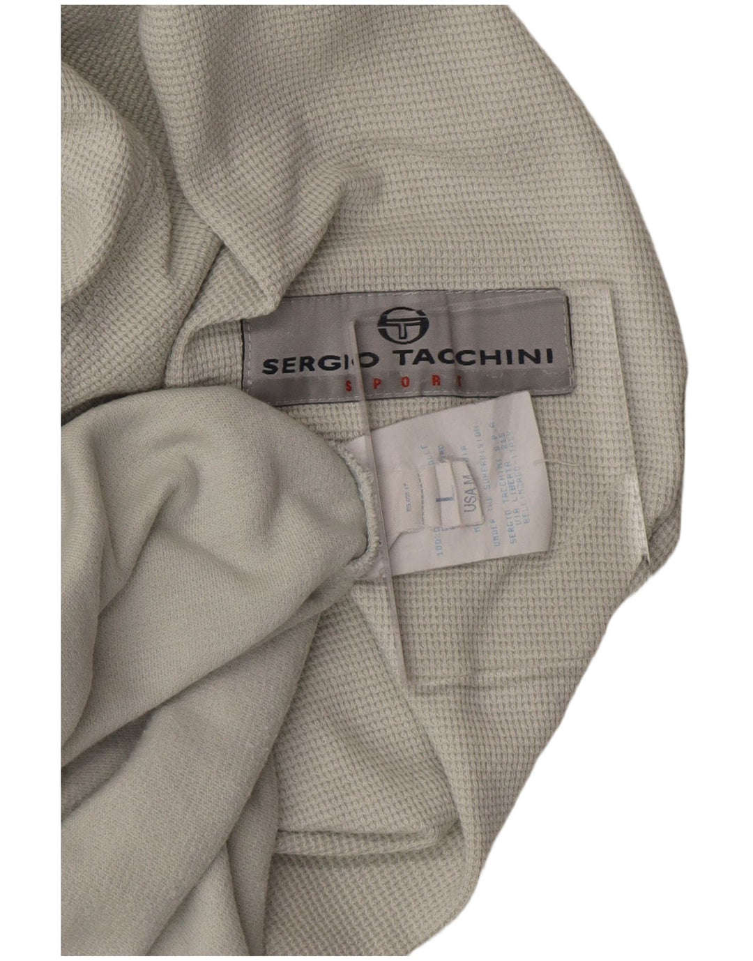 SERGIO TACCHINI Suéter masculino com capuz grande algodão cinza