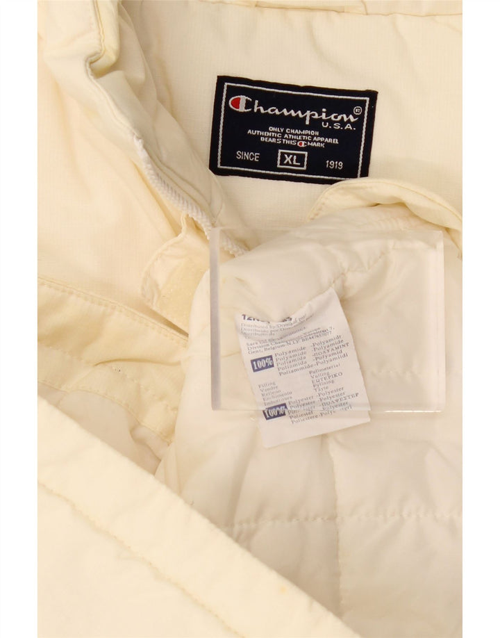 CHAMPION Womens Gilet UK 18 XL Off White Poliamida