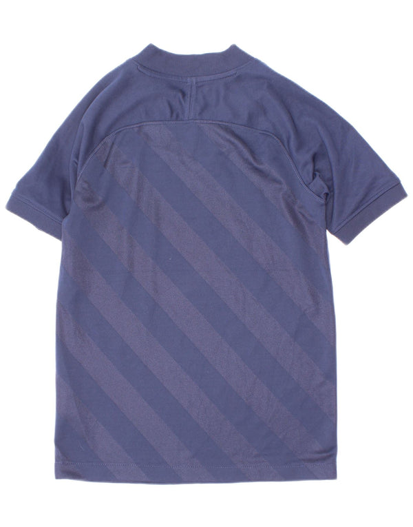Camiseta Nike Boys Dri Fit Top 6-7 Anos XS Azul Marinho Listrado Poliéster