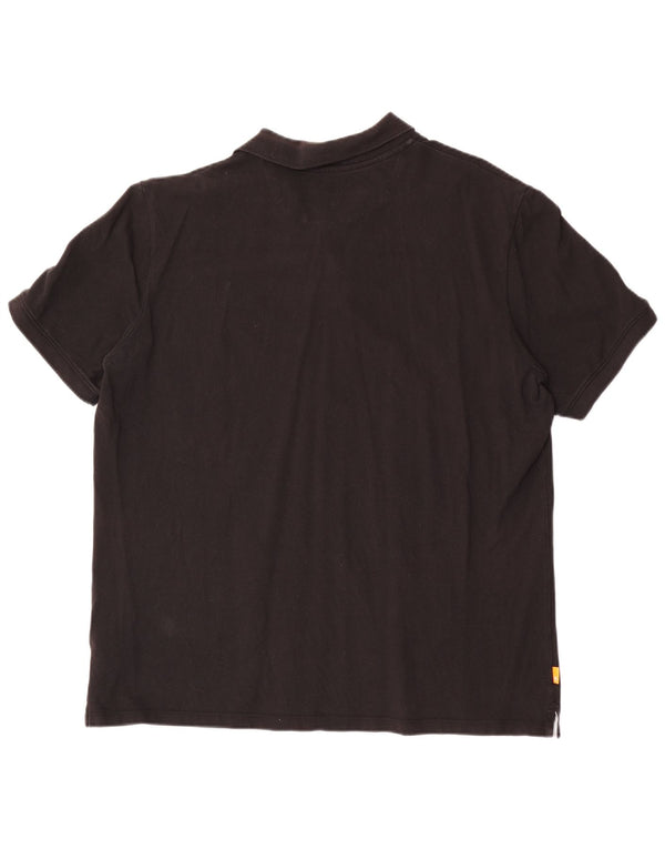 Camisa polo masculina Timberland Regular Fit 2XL algodão preto