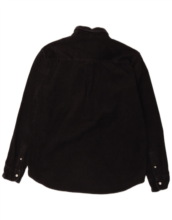 Camisa masculina de veludo Carhartt médio preto algodão