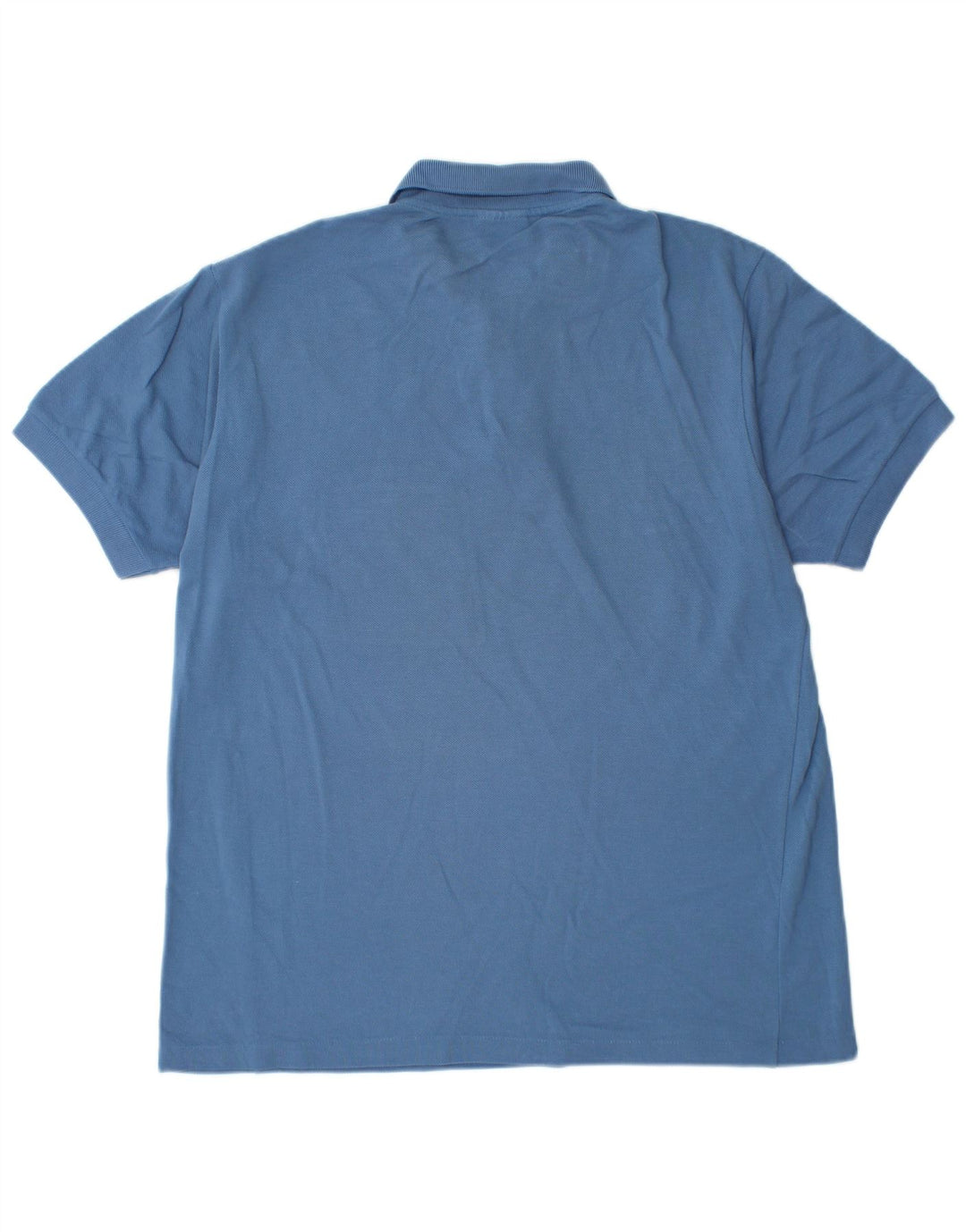 Camisa polo masculina Lacoste tamanho 4 algodão azul médio