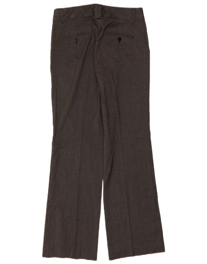 Calça feminina Zara Bootcut Chino EU 40 Médio W30 L32 Cinza Manchado