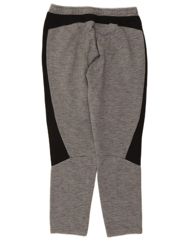 Calça de treino masculina Puma cinza médio algodão colorblock