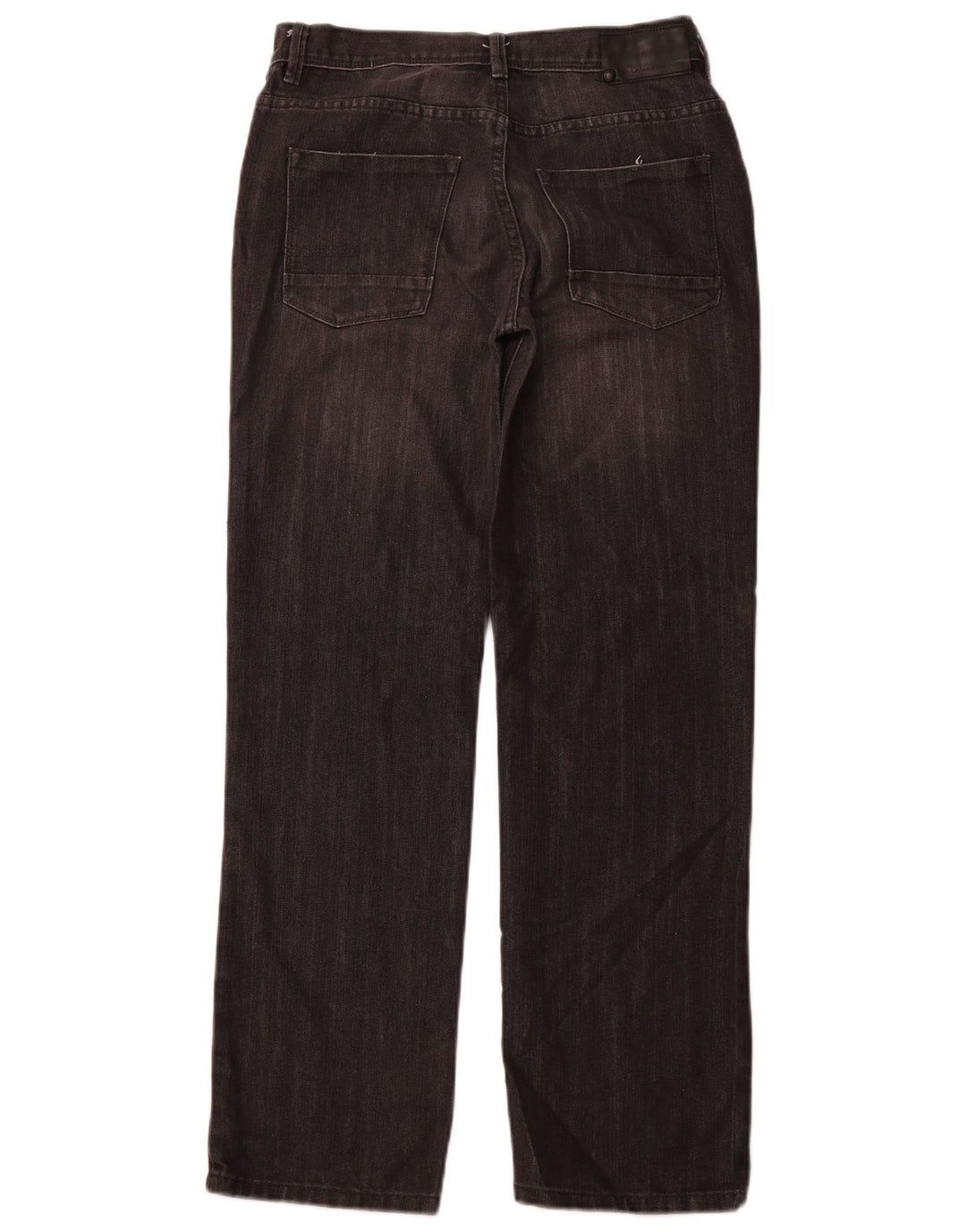 CALVIN KLEIN Meninas Rebel Straight Jeans 15-16 Anos W30 L29 Preto Clássico