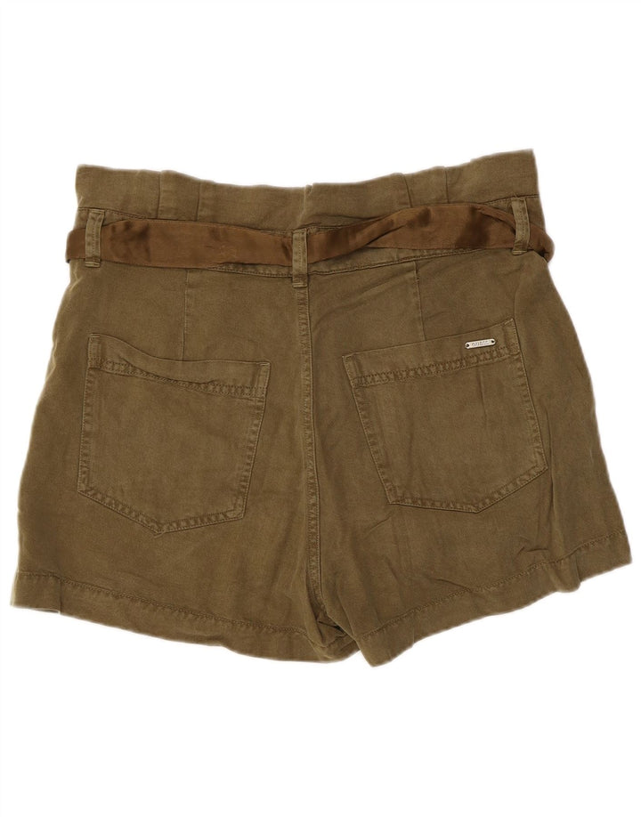 Guess Calça feminina cintura alta grande W34 cáqui