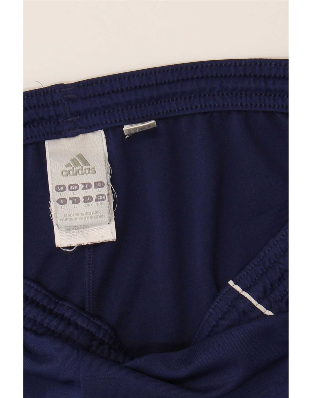 Shorts esportivos gráficos masculinos Adidas Climalite grandes poliéster azul marinho