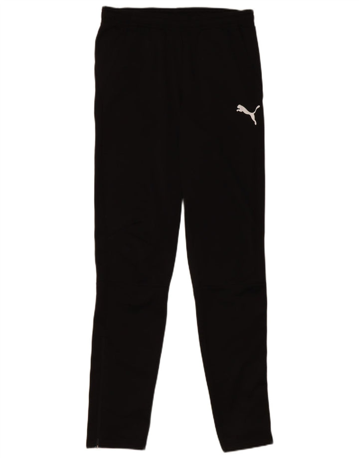 Calça de treino masculina Puma pequena preta poliéster