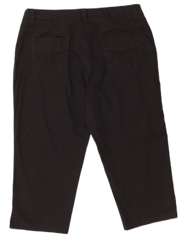 Calça capri feminina Conte of Florence reta IT 48 XL W34 L20 preta