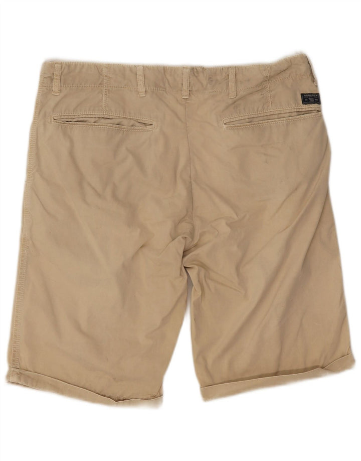 Shorts Chino masculino Woolrich W34 grande algodão bege