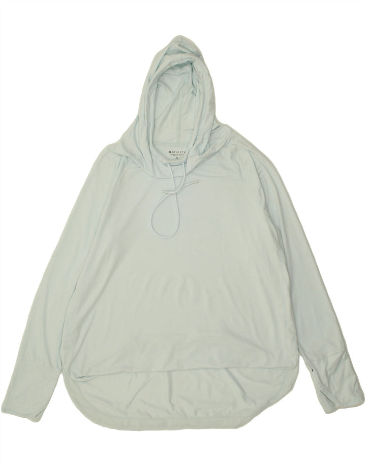 ATHLETA Womens Hooded Top Long Sleeve UK 18 XL Blue Polyester Vintage Athleta and Second-Hand Athleta from Messina Hembry 