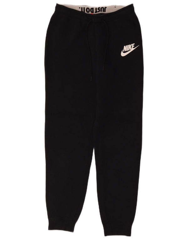 Nike Mens Treino Calças Joggers Pequeno Algodão Preto