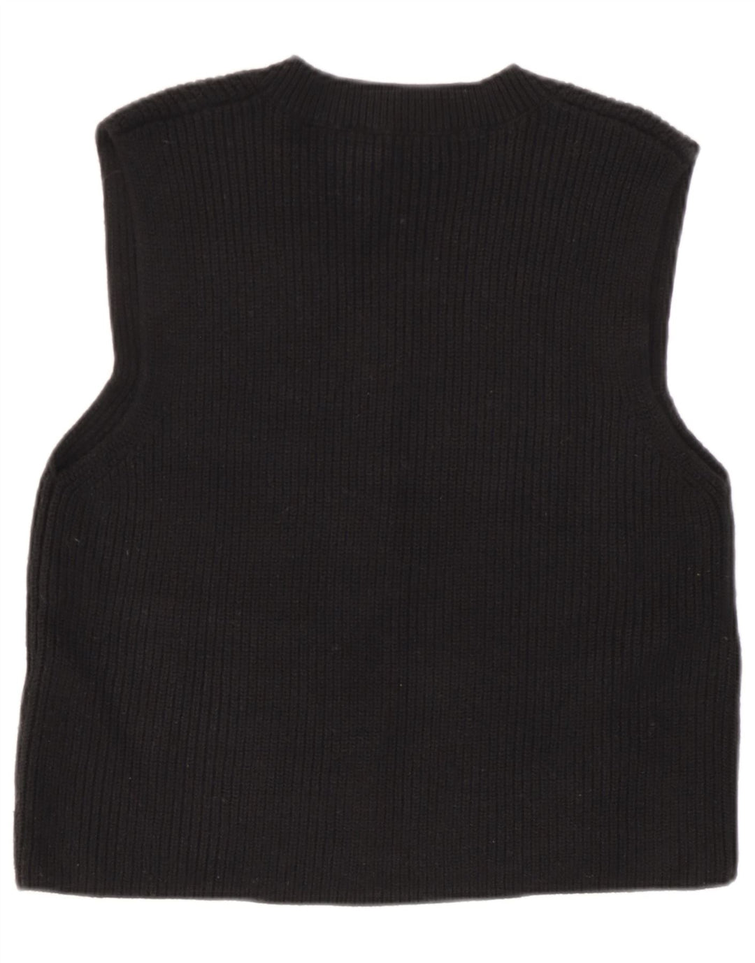 Zara Womens Vest Tank Top Reino Unido 14 Médio Preto
