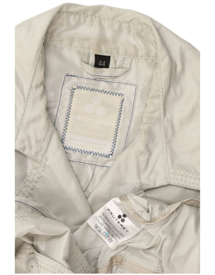 Trench Coat feminino PEUTEREY IT 44 poliéster cinza médio