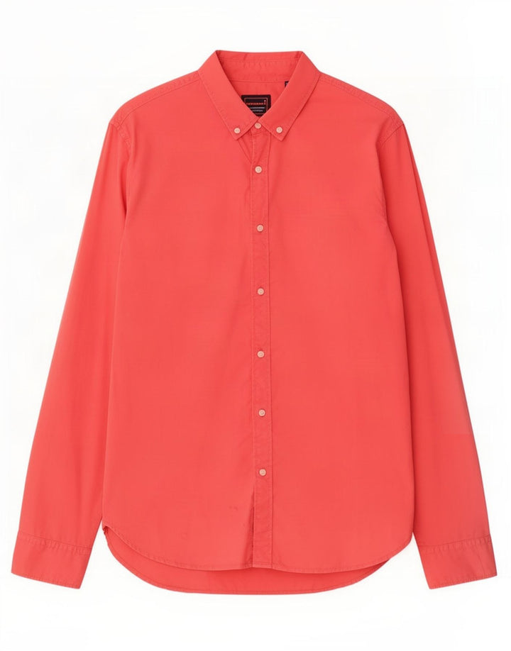 Camisa masculina Superdry Regular Fit 2XL algodão vermelho