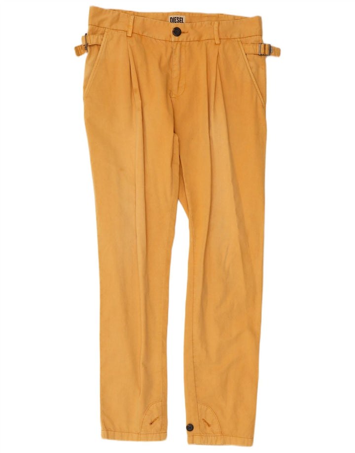 DIESEL Mens Slim Chino Calças W28 L29 Algodão Bege