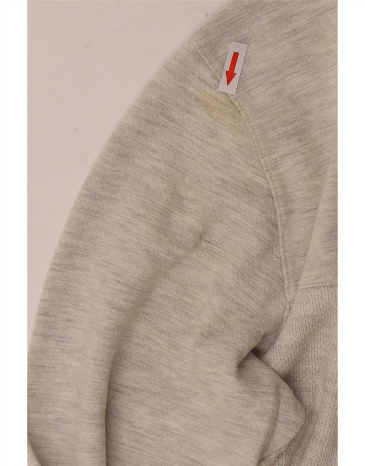 Suéter masculino Rip Curl com gola redonda e algodão manchado cinza médio