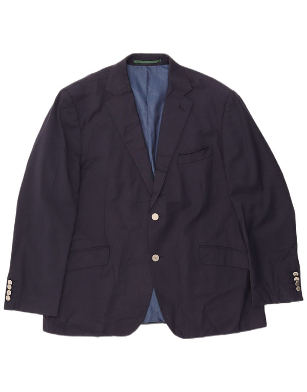 Jaqueta blazer masculina MARKS & SPENCER com 2 botões de ajuste regular Reino Unido 42 XL azul marinho