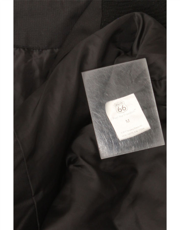 Jaqueta acolchoada masculina Route 66 UK 38 poliéster preto médio