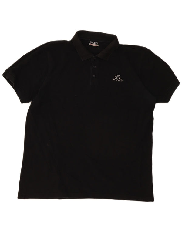 Camisa polo masculina Kappa XL algodão preto