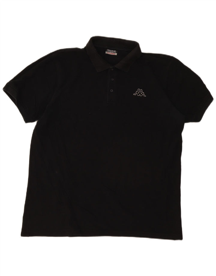 Camisa polo masculina Kappa XL algodão preto