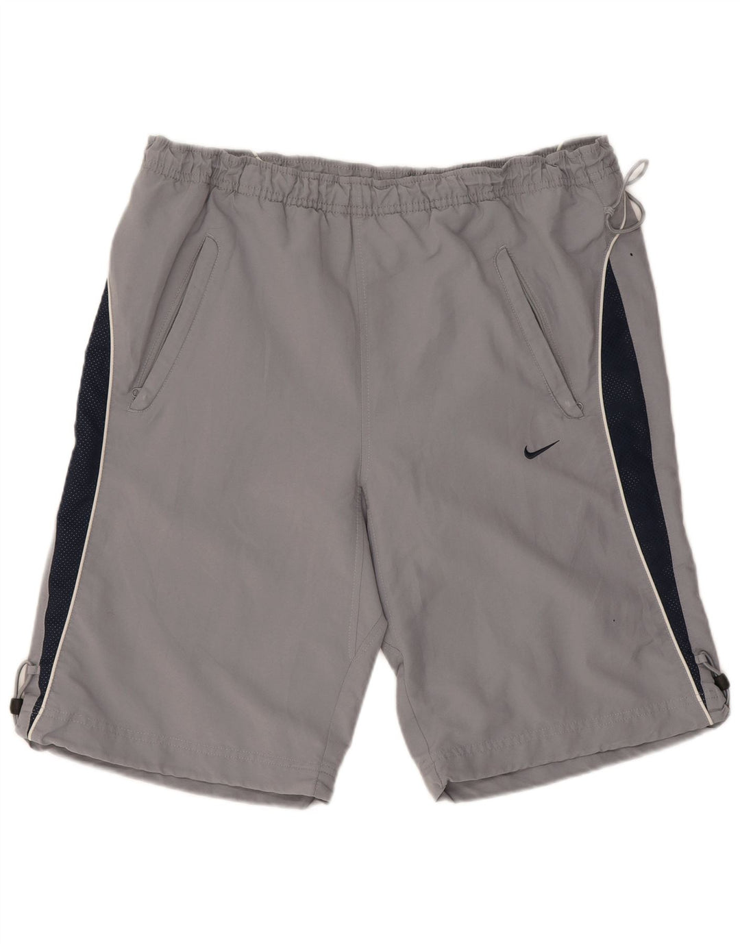 Shorts esportivos masculinos Nike UK 31/33 cinza médio colorblock poliéster