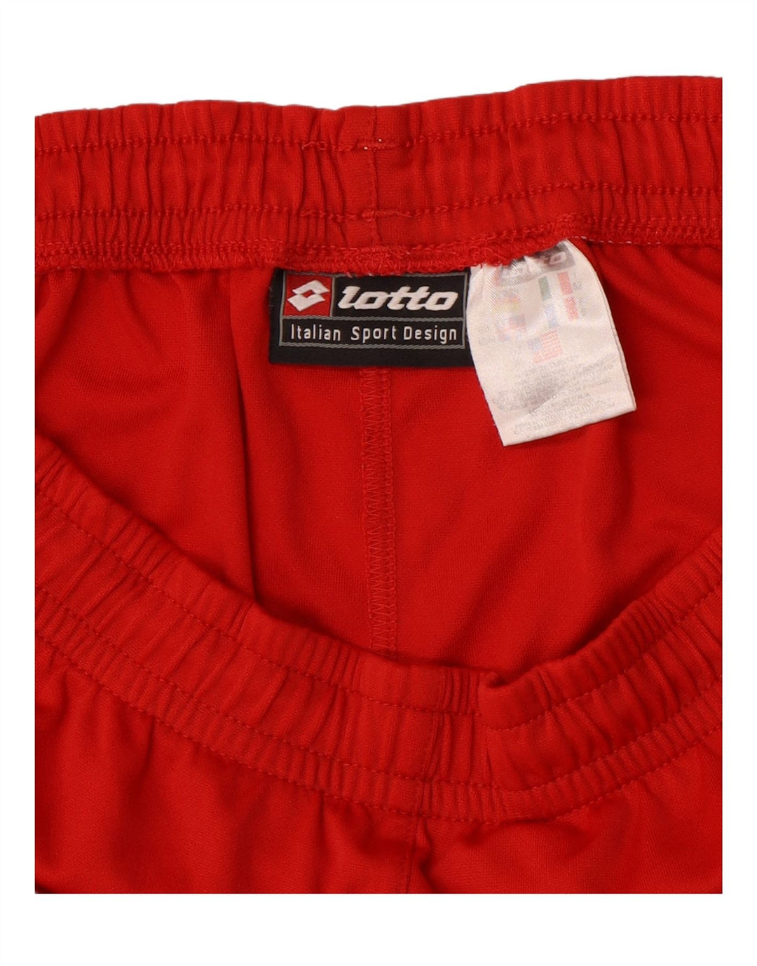 Shorts esportivos masculinos LOTTO UK 42/44 XL poliéster vermelho