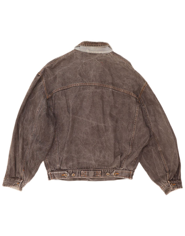 Jaqueta jeans masculina Tavarner UK 40 grande cinza