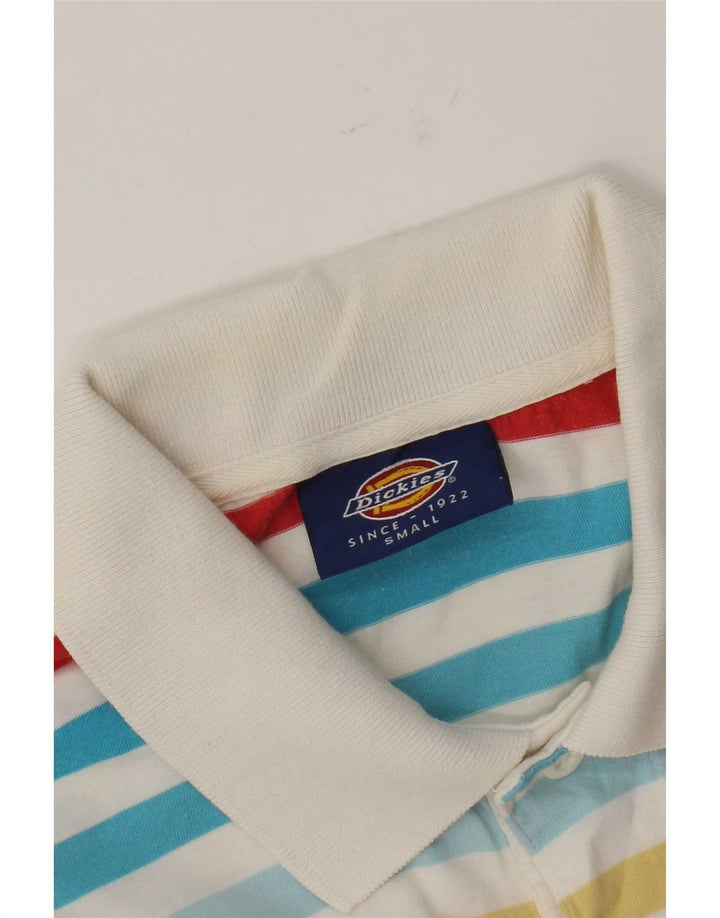 Camisa polo masculina Dickies pequena listrada multicolorida