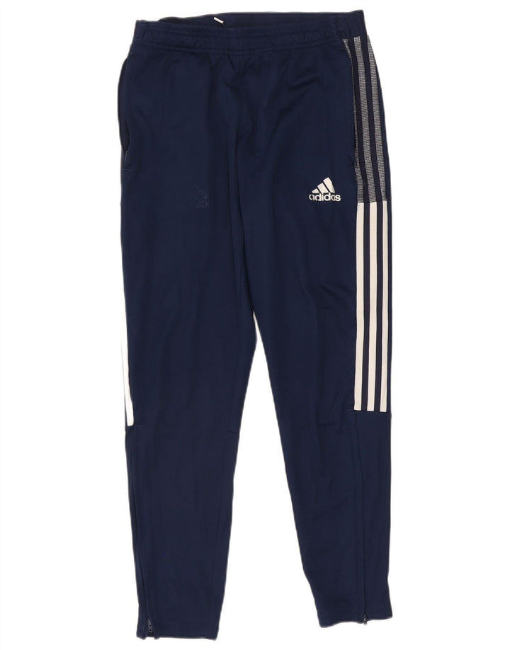 Calça de treino masculina Adidas Primegreen médio azul marinho poliéster