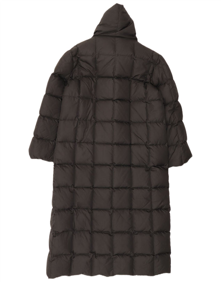 Casaco acolchoado feminino vintage solto UK 14 médio preto