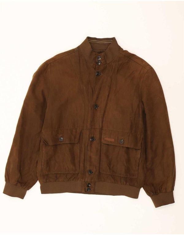 Jaqueta bomber masculina Navigare UK 42 XL poliéster marrom