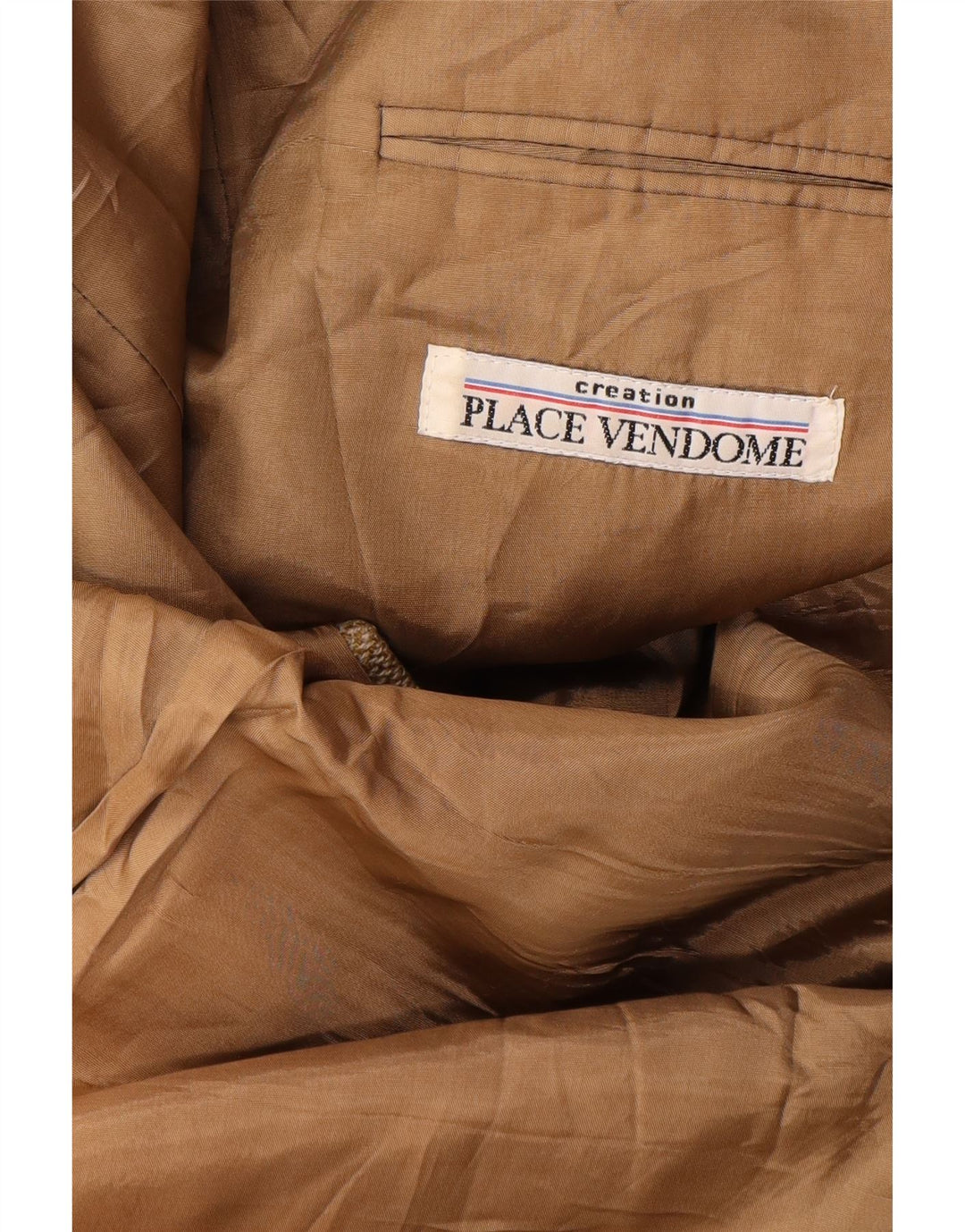 PLACE VENDOME Jaqueta blazer masculina de 2 botões Reino Unido 40 Lã bege grande